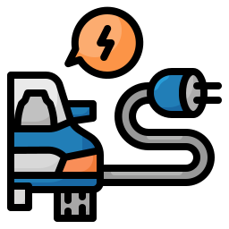 Electric car icon