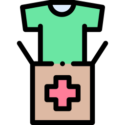 Clothes donation icon