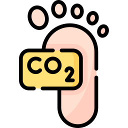 Carbon footprint icon