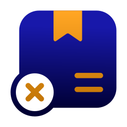 Delivery cancelled icon