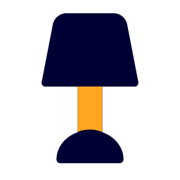 scrivania lampada icona