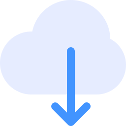 téléchargement en nuage Icône