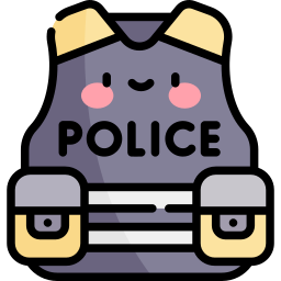 colete policial Ícone
