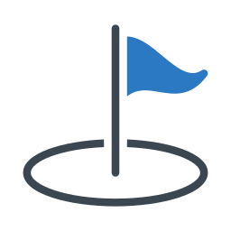 drapeau de golf Icône