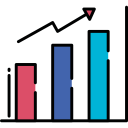 graphique statistique Icône