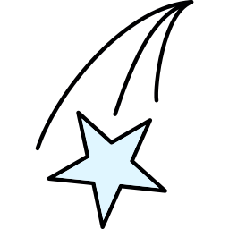 Shooting star icon