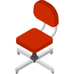 Swivel chair icon