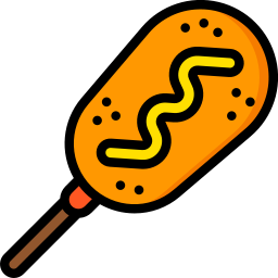 corn dog icoon