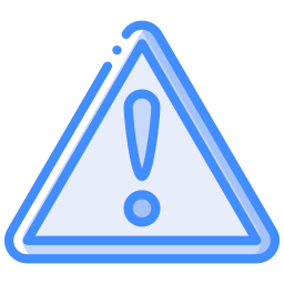 Warning sign icon