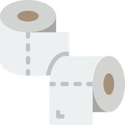 rouleau de papier toilette Icône