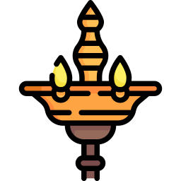 Oil lamp icon