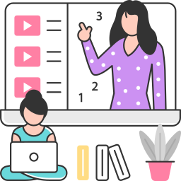 Virtual education icon