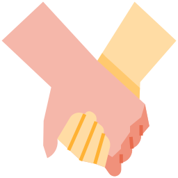 Holding hand icon
