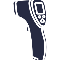 pistolet thermomètre Icône