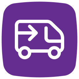 Delivery car icon