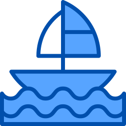 Sailing boat icon