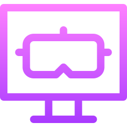 Virtual glasses icon