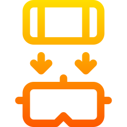 Virtual glasses icon