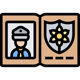 distintivo della polizia icona