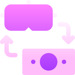 Virtual glasses icon