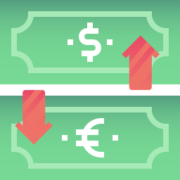 Currency exchange icon