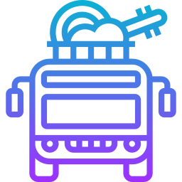 bus de tournée Icône