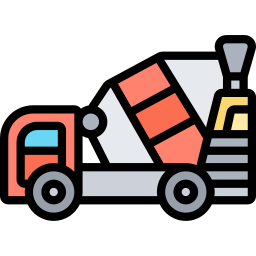 Concrete mixer icon