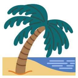 Coconut tree icon