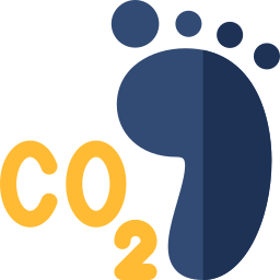 Carbon footprint icon