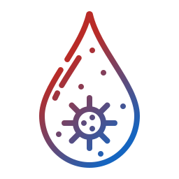 Contaminated water icon