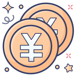 yen japonais Icône