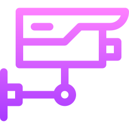 telecamera a circuito chiuso icona