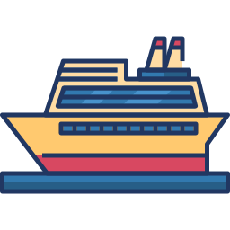 Cruise ship icon