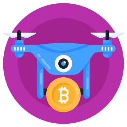 Drone delivery icon