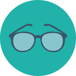 Eye glasses icon