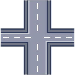 straßenkreuzung icon