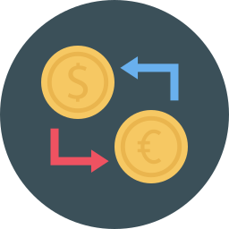 Currency exchange icon