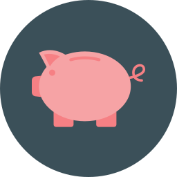 Piggy bank icon