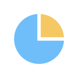 gráfico circular icono