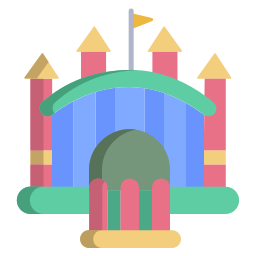 castelo inflável Ícone
