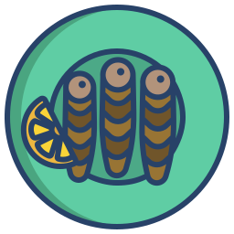 Dried fish icon