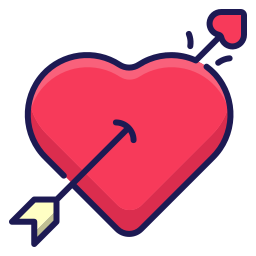 Love arrow icon