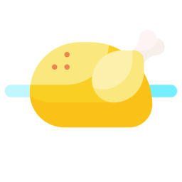 kurczak pieczony ikona