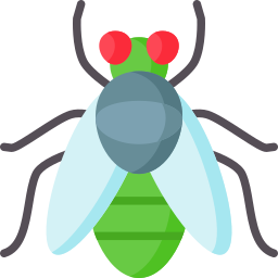 grüne fliege icon