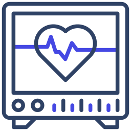 monitor ekg ikona