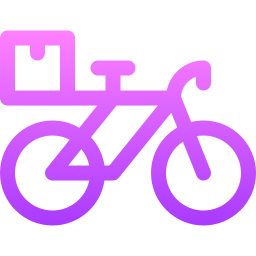 bicicleta de reparto icono