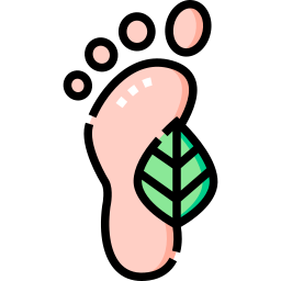 Carbon footprint icon