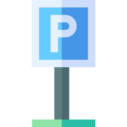 Parking sign icon