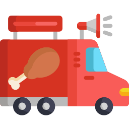 ciężarówka z żywnością ikona