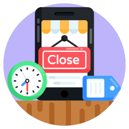 Closed door icon